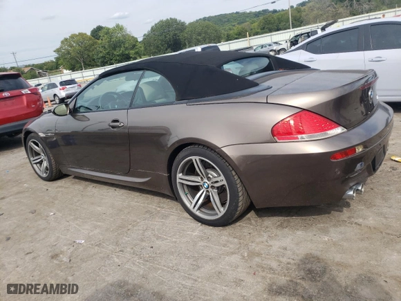 2007 BMW 6 Series M6 with VIN WBSEK93527CY78915, listed as a Copart auction lot 66752574 with 72,320 mi miles and Clean Title. Bid and sale history available at carsss.com. Image 2.