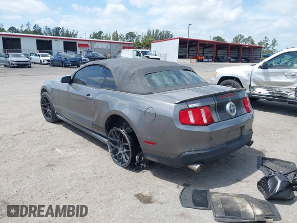 2010 Ford Mustang V6 with VIN 1ZVBP8EN1A5178265, listed as a IAAI auction lot 42107186 with 143,556 mi miles. Bid and sale history available at carsss.com. Image 3.