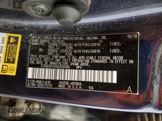 2016 Toyota Highlander Hybrid Limited with VIN 5TDDCRFH2GS020400, listed as a Copart auction lot 43941735 with 111,161 mi miles and Salvage Title. Bid and sale history available at carsss.com. Image 14.