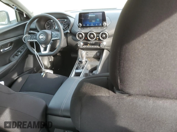 2025 Nissan Sentra SV with VIN 3N1AB8CV7SY243708, listed as a Copart auction lot 47759035 with 143 mi miles and Salvage Title. Bid and sale history available at carsss.com. Image 8.