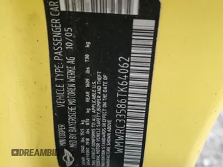 2006 MINI Hardtop z VIN WMWRC33586TK64062, wystawiony jako Copart lot #56115515 z przebiegiem 170 815 mil mil oraz Szkoda całkowita • Salvage title. Historia ofert i sprzedaży dostępna na DreamBid. Obrazek 12.