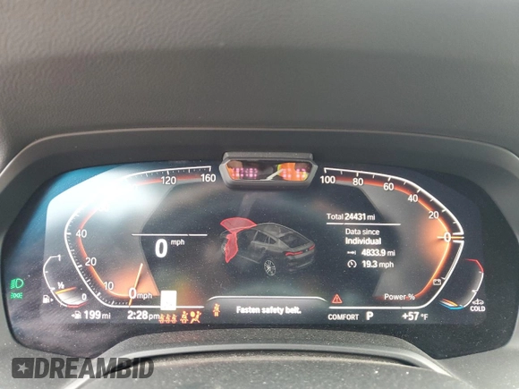 2022 BMW X6 xDrive40i z VIN 5UXCY6C08N9J21980, wystawiony jako Copart lot #48819745 z przebiegiem 24 431 mil mil oraz Szkoda całkowita • Salvage title. Historia ofert i sprzedaży dostępna na DreamBid. Obrazek 9.