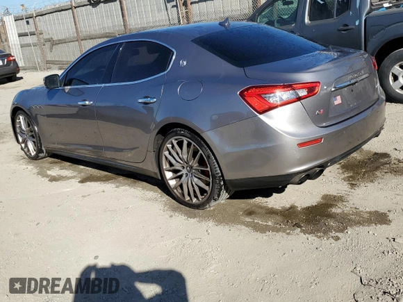 2016 Maserati Ghibli S Q4 z VIN ZAM57RTA6G1172334, wystawiony jako Copart lot #85338024 z przebiegiem 109 516 mil mil oraz Szkoda całkowita • Salvage title. Historia ofert i sprzedaży dostępna na DreamBid. Obrazek 2.