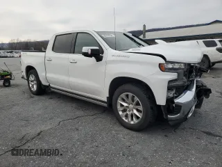 2020 Chevrolet Silverado 1500 LTZ with VIN 1GCUYGETXLZ229453, listed as a Copart auction lot 86783534 with Not Provided miles and Salvage Title. Bid and sale history available at DreamBid. Image 4.