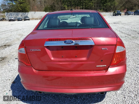 2011 Ford Fusion SEL with VIN 3FAHP0JGXBR321465, listed as a Copart auction lot 49397455 with 0 mi miles and Salvage Title. Bid and sale history available at carsss.com. Image 6.