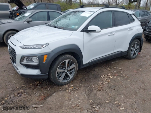 2021 Hyundai Kona Limited with VIN KM8K3CA56MU608725, listed as a IAAI auction lot 40941605 with 32,464 mi miles. Bid and sale history available at carsss.com. Image 2.