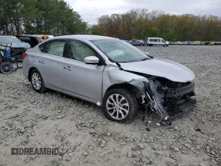 2019 Nissan Sentra SV with VIN 3N1AB7AP1KY400048, listed as a Copart auction lot 53985405 with 49,447 mi miles and Salvage Title. Bid and sale history available at DreamBid. Image 4.
