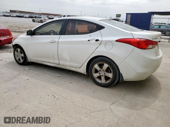 2013 Hyundai Elantra GLS with VIN 5NPDH4AE8DH435627, listed as a Copart auction lot 57332135 with 206,776 mi miles and Salvage title. Bid and sale history available at DreamBid. Image 2.