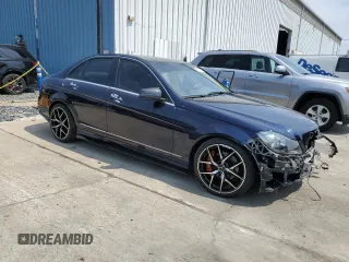 2012 Mercedes-Benz C 300 Sport with VIN WDDGF8BB4CR230043, listed as a Copart auction lot 62987075 with 49,586 mi miles and Salvage title. Bid and sale history available at DreamBid. Image 4.
