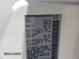 2013 Infiniti JX35 with VIN 5N1AL0MN5DC331545, listed as a Copart auction lot 52586805 with 97,918 mi miles and Salvage Title. Bid and sale history available at carsss.com. Image 13.