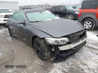 2016 BMW 4 Series 428i xDrive with VIN WBA3T1C56GP822270, listed as a IAAI auction lot 41557665 with 116,637 mi miles and . Bid and sale history available at carsss.com. Image 1.