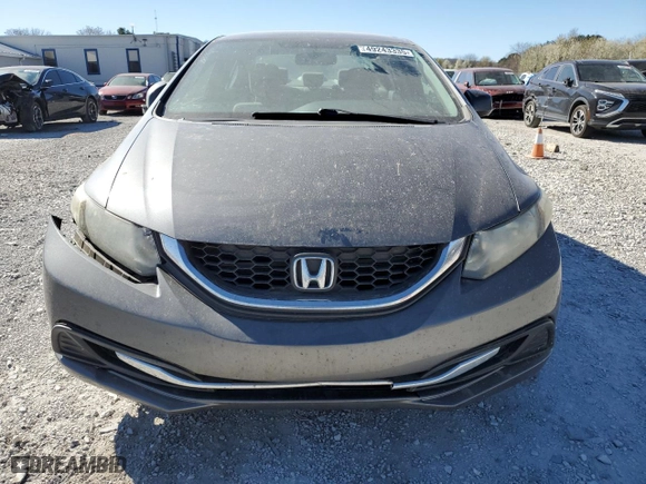 2013 Honda Civic Sdn LX with VIN 19XFB2F51DE059722, listed as a Copart auction lot 49243335 with 85,849 mi miles and Clean Title. Bid and sale history available at carsss.com. Image 5.