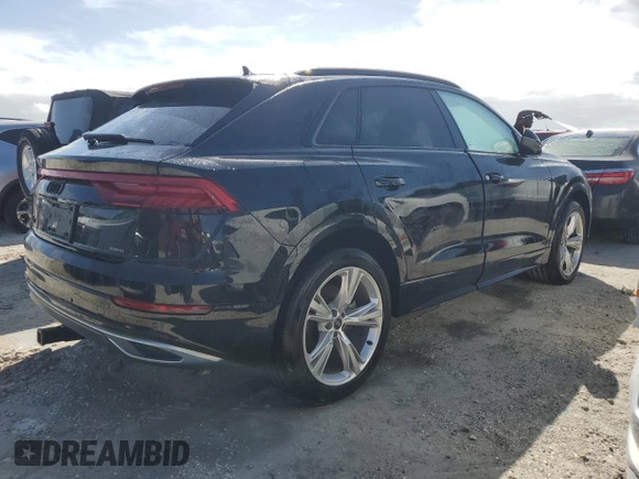 2022 Audi Q8 Premium Plus with VIN WA1BVBF17ND007494, listed as a Copart auction lot 75910184 with 0 mi miles and Non Repairable. Bid and sale history available at carsss.com. Image 3.