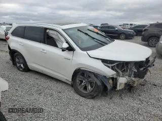 2017 Toyota Highlander Hybrid Limited with VIN 5TDDGRFH4HS024695, listed as a Copart auction lot 80856074 with Not provided miles and Non repairable. Bid and sale history available at DreamBid. Image 4.
