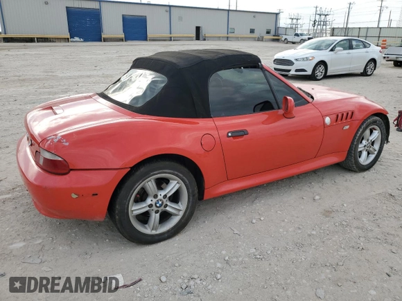 2000 BMW Z3 2.5L with VIN WBACH9349YLF88760, listed as a Copart auction lot 58447054 with 241,754 mi miles and Salvage Title. Bid and sale history available at carsss.com. Image 3.