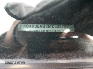 2021 Jeep Grand Cherokee Laredo X with VIN 1C4RJEAG8MC638787, listed as a Copart auction lot 55050395 with 24,332 mi miles and Clean title. Bid and sale history available at DreamBid. Image 13.