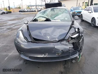 2023 Tesla Model 3 with VIN 5YJ3E1EA6PF408858, listed as a IAAI auction lot 41739383 with 1 mi miles. Bid and sale history available at carsss.com. Image 10.
