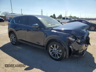 2021 Mazda CX-5 Signature with VIN JM3KFBEYXM0453766, listed as a Copart auction lot 45902795 with 26,066 mi miles and Salvage Title. Bid and sale history available at carsss.com. Image 4.