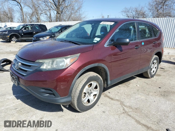 2014 Honda CR-V LX with VIN 5J6RM4H31EL052139, listed as a Copart auction lot 50421445 with 107,540 mi miles and Salvage Title. Bid and sale history available at carsss.com. Image 1.