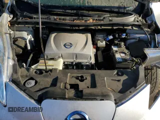 2013 Nissan LEAF S with VIN 1N4AZ0CP0DC400329, listed as a Copart auction lot 46677055 with 45,484 mi miles and Salvage Title. Bid and sale history available at carsss.com. Image 12.