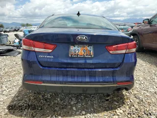 2017 Kia Optima LX with VIN 5XXGT4L36HG128546, listed as a Copart auction lot 57163655 with 164,335 mi miles and Salvage title. Bid and sale history available at DreamBid. Image 6.