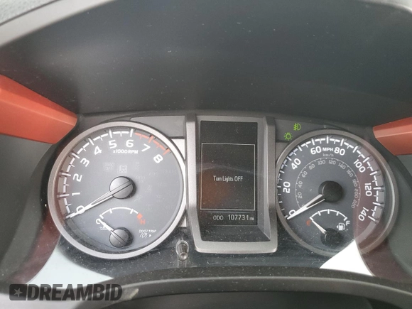 2016 Toyota Tacoma SR with VIN 5TFCZ5AN1GX002643, listed as a Copart auction lot 49168045 with 107,731 mi miles and Salvage Title. Bid and sale history available at carsss.com. Image 9.