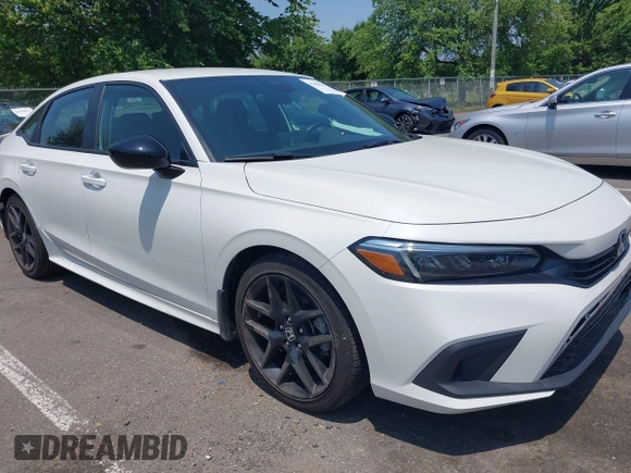 2024 Honda Civic Sport with VIN 2HGFE2F55RH563713, listed as a IAAI auction lot 42418239 with 9,687 mi miles and . Bid and sale history available at DreamBid. Image 1.