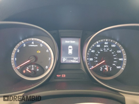 2013 Hyundai Santa Fe Sport z VIN 5XYZT3LB4DG043401, wystawiony jako Copart lot #57334645 z przebiegiem 117 985 mil mil oraz Czysty tytuł • Clean title. Historia ofert i sprzedaży dostępna na DreamBid. Obrazek 9.
