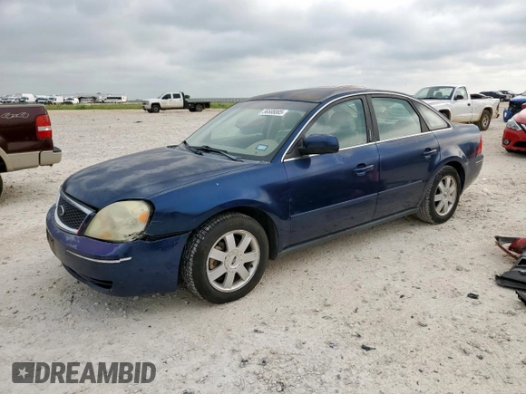 2005 Ford Five Hundred SE z VIN 1FAFP23135G175790, wystawiony jako Copart lot #56588085 z przebiegiem 117 354 mil mil oraz Szkody całkowita. Historia ofert i sprzedaży dostępna na DreamBid. Obrazek 1.