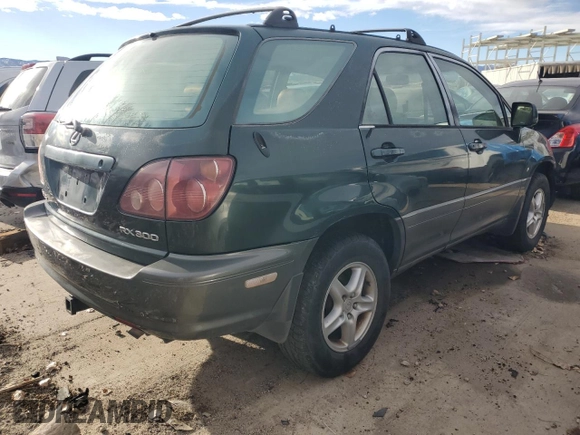 1999 Lexus RX 300 Luxury SUV with VIN JT6HF10U6X0039171, listed as a Copart auction lot 80167354 with 222,195 mi miles and Salvage Title. Bid and sale history available at carsss.com. Image 3.