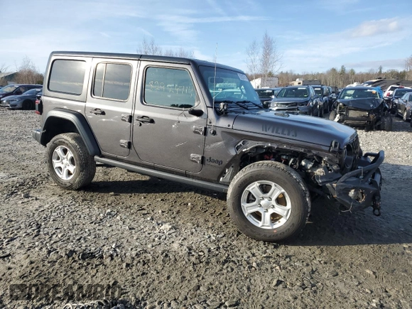 2020 Jeep Wrangler Unlimited Sport with VIN 1C4HJXDM7LW277445, listed as a Copart auction lot 82929714 with 27,570 mi miles and Salvage title. Bid and sale history available at DreamBid. Image 4.
