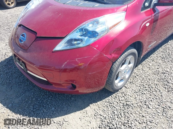 2012 Nissan LEAF SL with VIN JN1AZ0CP0CT025747, listed as a IAAI auction lot 42021121 with 50,344 mi miles. Bid and sale history available at carsss.com. Image 6.