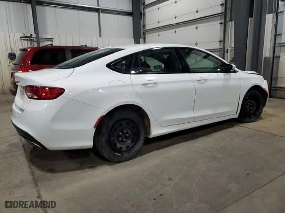 2015 Chrysler 200 S with VIN 1C3CCCDG1FN636665, listed as a Copart auction lot 50045655 with 110,905 mi miles and Salvage Title. Bid and sale history available at carsss.com. Image 3.