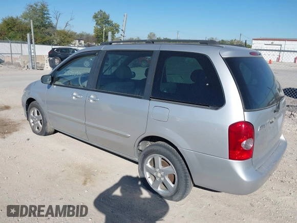 2002 Mazda MPV LX with VIN JM3LW28J620318798, listed as a IAAI auction lot 40579571 with 120,641 mi miles and . Bid and sale history available at DreamBid. Image 3.