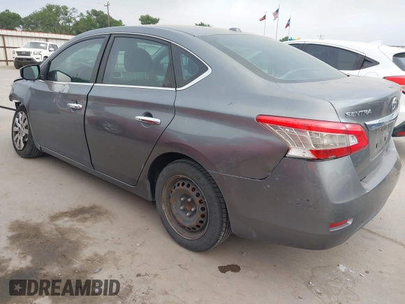 2015 Nissan Sentra S with VIN 3N1AB7AP1FY345428, listed as a IAAI auction lot 42044857 with 113,046 mi miles. Bid and sale history available at carsss.com. Image 3.