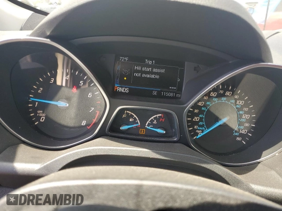 2013 Ford Escape SE with VIN 1FMCU0GX4DUB91663, listed as a Copart auction lot 59167195 with 115,081 mi miles and Salvage title. Bid and sale history available at DreamBid. Image 9.