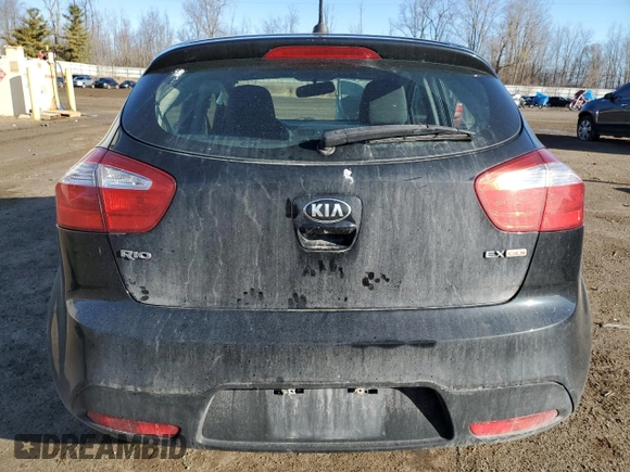 2015 Kia Rio EX with VIN KNADN5A31F6456357, listed as a Copart auction lot 48820165 with 108,865 mi miles and Clean Title. Bid and sale history available at carsss.com. Image 6.