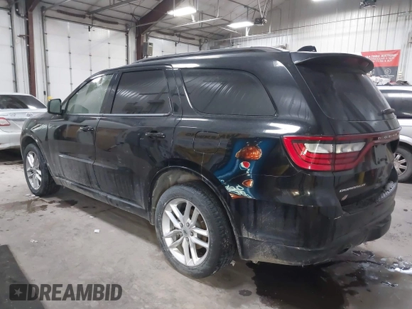 2023 Dodge Durango GT with VIN 1C4RDJDG7PC617493, listed as a IAAI auction lot 41598453 with 37,901 mi miles and . Bid and sale history available at DreamBid. Image 3.