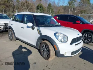 2012 MINI Countryman S with VIN WMWZC3C58CWL86656, listed as a IAAI auction lot 41236677 with 139,568 mi miles and . Bid and sale history available at DreamBid. Image 1.