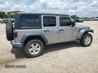 2018 Jeep Wrangler Unlimited Sport S with VIN 1C4HJXDG2JW136211, listed as a Copart auction lot 60080455 with 66,107 mi miles and Salvage title. Bid and sale history available at DreamBid. Image 3.
