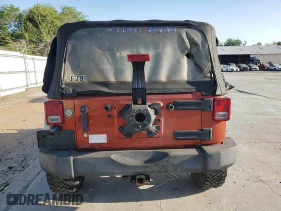 2014 Jeep Wrangler Sport with VIN 1C4AJWAG8EL169530, listed as a Copart auction lot 51788825 with 197,642 mi miles and Salvage Title. Bid and sale history available at carsss.com. Image 6.