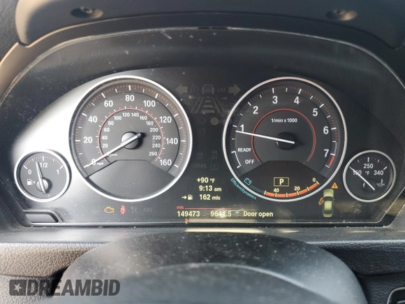 2012 BMW 3 Series 328i with VIN WBA3C1C58CF430522, listed as a Copart auction lot 62267775 with 149,473 mi miles and Clean title. Bid and sale history available at DreamBid. Image 9.