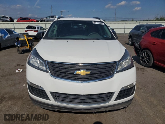 2017 Chevrolet Traverse LS with VIN 1GNKVFKD4HJ349379, listed as a Copart auction lot 64386315 with 383,272 mi miles and Salvage title. Bid and sale history available at DreamBid. Image 5.