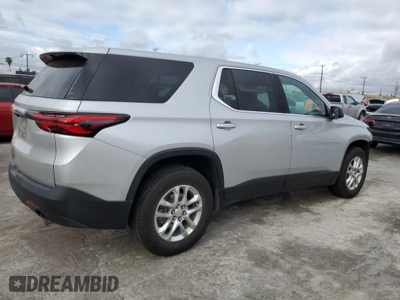 2022 Chevrolet Traverse LS with VIN 1GNEVFKWXNJ133045, listed as a Copart auction lot 45337934 with 40,186 mi miles. Bid and sale history available at carsss.com. Image 3.