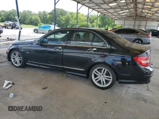 2012 Mercedes-Benz C 250 Sport with VIN WDDGF4HB8CA597638, listed as a Copart auction lot 62937105 with 101,099 mi miles and Salvage title. Bid and sale history available at DreamBid. Image 2.
