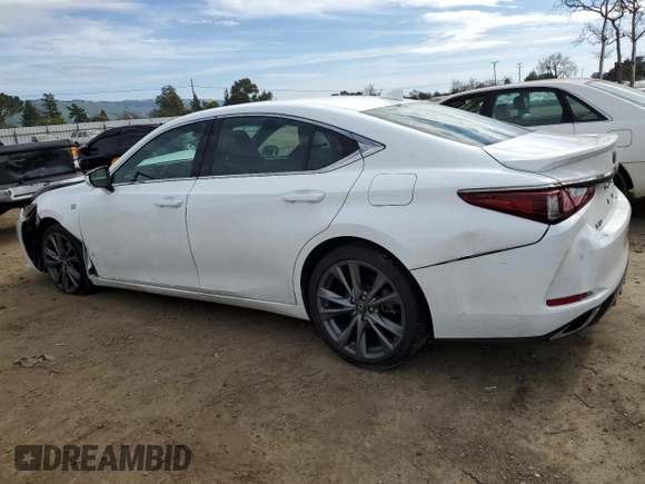 2019 Lexus ES with VIN 58ABZ1B17KU007408, listed as a Copart auction lot 46005325 with 50,084 mi miles and Salvage Title. Bid and sale history available at carsss.com. Image 2.