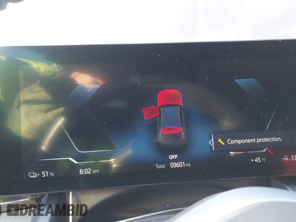 2024 BMW i5 eDrive40 with VIN WBY33FK09RCR42126, listed as a IAAI auction lot 41370577 with 9,601 mi miles and . Bid and sale history available at DreamBid. Image 7.