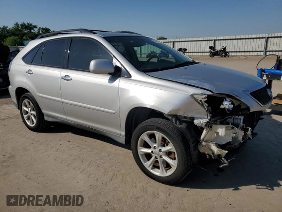 2009 Lexus RX 350 with VIN 2T2GK31U09C081852, listed as a Copart auction lot 55414445 with 129,098 mi miles and Salvage Title. Bid and sale history available at DreamBid. Image 4.
