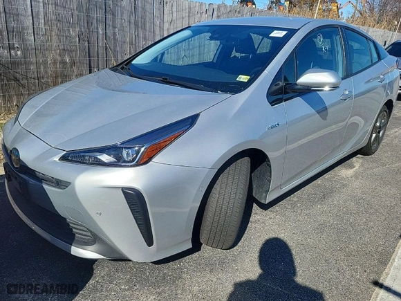 2020 Toyota Prius L Eco with VIN JTDKARFU0L3126026, listed as a IAAI auction lot 41964041 with 27,793 mi miles. Bid and sale history available at carsss.com. Image 1.