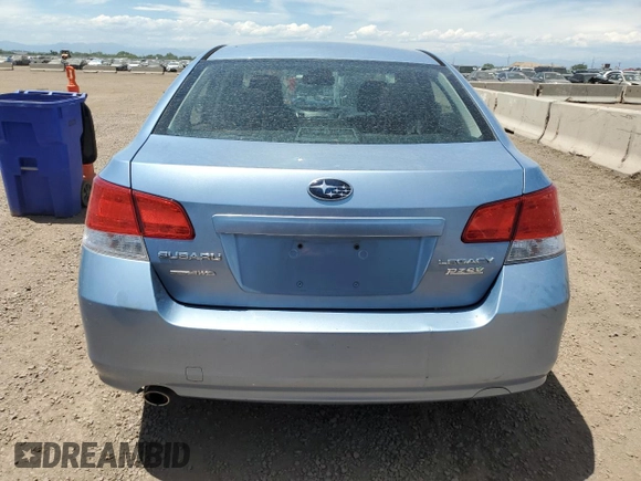 2011 Subaru Legacy Premium with VIN 4S3BMBC6XB3249612, listed as a Copart auction lot 62955025 with 128,039 mi miles and Salvage title. Bid and sale history available at DreamBid. Image 6.